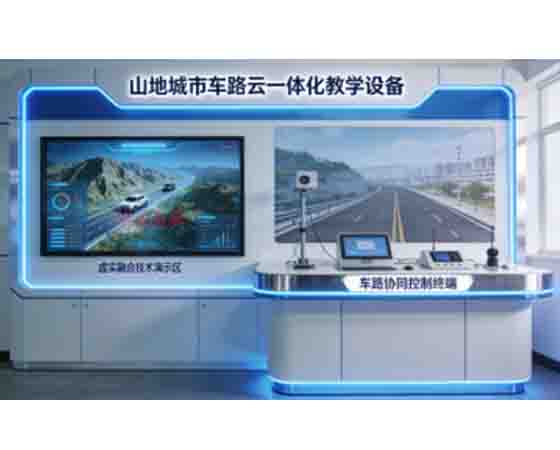 山地城市-山區(qū)虛實(shí)融合車路云一體化室內(nèi)教學(xué)設(shè)備